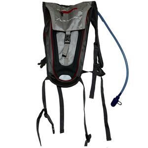 Glacier Peak Hydration Pack Backpack Lightweight Outdoor Gray Red